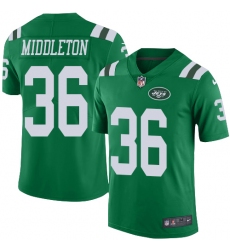 Youth Nike New York Jets #36 Doug Middleton Limited Green Rush Vapor Untouchable NFL Jersey