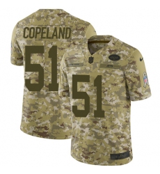 Youth Nike New York Jets #51 Brandon Copeland Limited Camo 2018 Salute to Service NFL Jerseyy