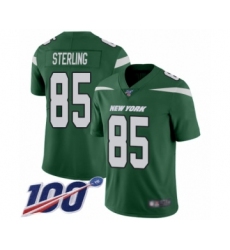 Men's New York Jets #85 Neal Sterling Green Team Color Vapor Untouchable Limited Player 100th Season Football Jersey