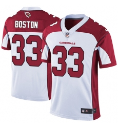 Men's Nike Arizona Cardinals #33 Tre Boston White Vapor Untouchable Limited Player NFL Jersey