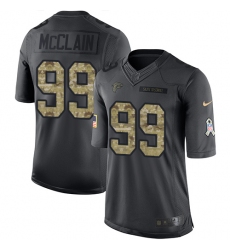 Youth Nike Atlanta Falcons #99 Terrell McClain Limited Black 2016 Salute to Service NFL Jersey