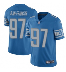 Men's Nike Detroit Lions #97 Ricky Jean Francois Blue Team Color Vapor Untouchable Limited Player NFL Jersey