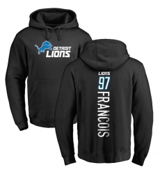 NFL Nike Detroit Lions #97 Ricky Jean Francois Black Backer Pullover Hoodie