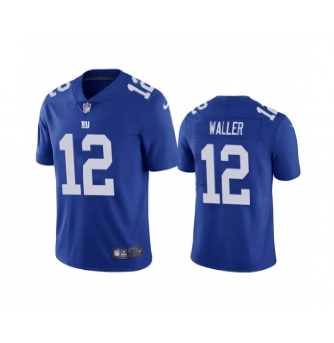 Men's New York Giants #12 Darren Waller Blue Vapor Untouchable Limited Stitched Jersey