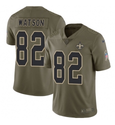 Men's Nike New Orleans Saints #82 Benjamin Watson Limited Olive 2017 Salute to Service NFL Jersey
