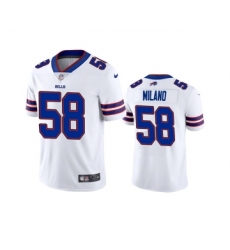 Men's Buffalo Bills #58 Matt Milano 2022 White Vapor Untouchable Limited Stitched Jersey