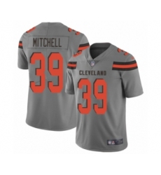 Youth Cleveland Browns #39 Terrance Mitchell Limited Gray Inverted Legend Football Jersey