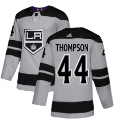 Men's Adidas Los Angeles Kings #44 Nate Thompson Premier Gray Alternate NHL Jersey