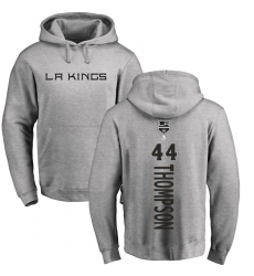 NHL Adidas Los Angeles Kings #44 Nate Thompson Ash Backer Pullover Hoodie