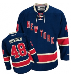 Men's Reebok New York Rangers #48 Brett Howden Authentic Navy Blue Third NHL Jersey