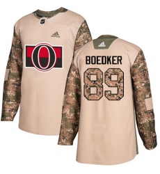Men's Adidas Ottawa Senators #89 Mikkel Boedker Authentic Camo Veterans Day Practice NHL Jersey