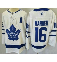 Men's Toronto Maple Leafs #16 Mitch Marner White Authentic Jersey