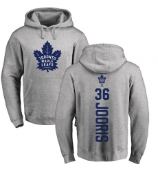 NHL Adidas Toronto Maple Leafs #36 Josh Jooris Ash Backer Pullover Hoodie