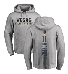 NHL Adidas Vegas Golden Knights #11 Curtis McKenzie Gray Backer Pullover Hoodie