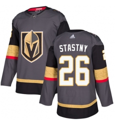 Men's Adidas Vegas Golden Knights #26 Paul Stastny Premier Gray Home NHL Jersey