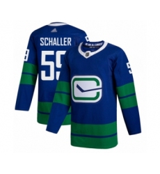 Men's Vancouver Canucks #59 Tim Schaller Authentic Royal Blue Alternate Hockey Jersey