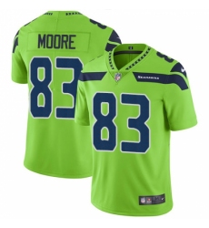 Men's Nike Seattle Seahawks #83 David Moore Limited Green Rush Vapor Untouchable NFL Jersey