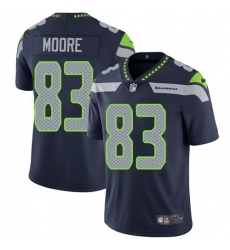 Men's Nike Seattle Seahawks #83 David Moore Navy Blue Team Color Vapor Untouchable Limited Player NFL Jersey
