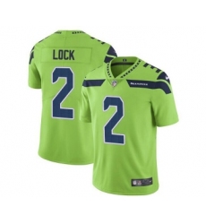 Men's Seattle Seahawks #2 Drew Lock Green Vapor Untouchable Limited Stitched Jersey