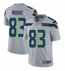 Youth Nike Seattle Seahawks #83 David Moore Grey Alternate Vapor Untouchable Limited Player NFL Jersey