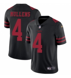 Men's Nike San Francisco 49ers #4 Nick Mullens Black Vapor Untouchable Limited Player NFL Jersey