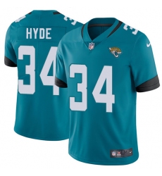 Men's Nike Jacksonville Jaguars #34 Carlos Hyde Teal Green Alternate Vapor Untouchable Limited Player NFL Jersey