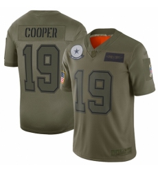 Men's Dallas Cowboys #19 Amari Cooper Limited Camo 2019 Salute to Service Football Jersey