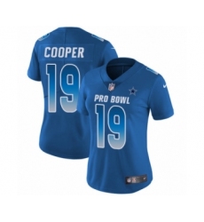 Women's Dallas Cowboys #19 Amari Cooper Limited Royal Blue NFC 2019 Pro Bowl Football Jersey