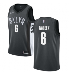 Women's Nike Brooklyn Nets #6 Jared Dudley Swingman Gray NBA Jersey Statement Edition