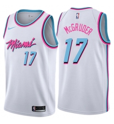 Women's Nike Miami Heat #17 Rodney McGruder Swingman White NBA Jersey - City Edition