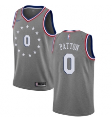 Youth Nike Philadelphia 76ers #0 Justin Patton Swingman Gray NBA Jersey - City Edition