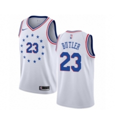 Youth Nike Philadelphia 76ers #23 Jimmy Butler White Swingman Jersey - Earned Edition