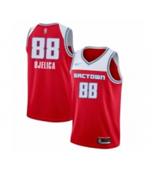 Men's Sacramento Kings #88 Nemanja Bjelica Swingman Red Basketball Jersey - 2019 20 City Edition