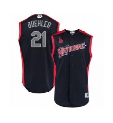 Youth Los Angeles Dodgers #21 Walker Buehler Authentic Navy Blue National League 2019 Baseball All-Star Jersey