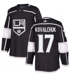 Men's Adidas Los Angeles Kings #17 Ilya Kovalchuk Black Home Authentic Stitched NHL Jersey