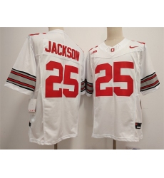 Men's Ohio State Buckeyes #25 Lamar Bo Jackson White F.U.S.E. Limited Stitched Jersey