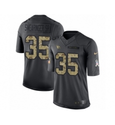 Youth Nike Arizona Cardinals #35 D.J. Swearinger SR Limited Black 2016 Salute to Service NFL Jersey