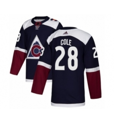 Men's Adidas Colorado Avalanche #28 Ian Cole Premier Navy Blue Alternate NHL Jersey