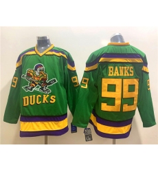 Men's Anaheim Ducks #99 Adam Banks Green CCM Jersey