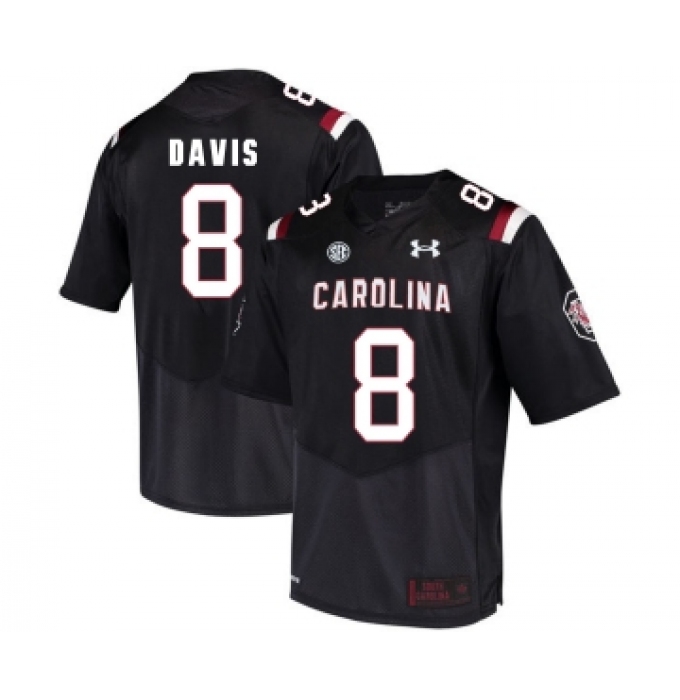 South Carolina Gamecocks 8 Randrecous Davis Black College Football Jersey