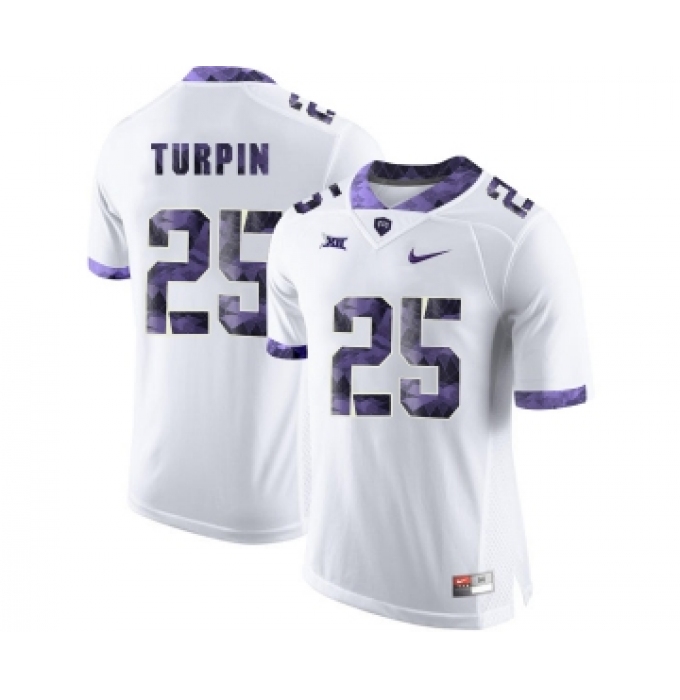 TCU Horned Frogs 25 KaVontae Turpin White College Football Jersey