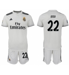 2018-19 Real Madrid 22 ISCO Home Soccer Jersey