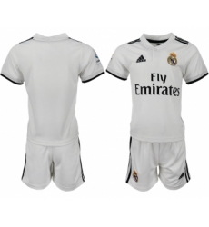 2018-19 Real Madrid Home Youth Soccer Jersey