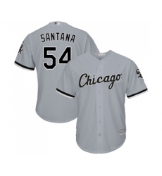 Men's Chicago White Sox #54 Ervin Santana Replica Grey Road Cool Base Baseball Jersey