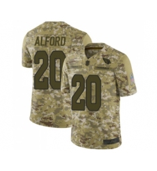 Men's Arizona Cardinals #20 Robert Alford Limited Camo 2018 Salute to Service Football Jersey