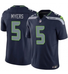 Men's Seattle Seahawks #5 Jason Myers Navy 2025 F.U.S.E. Vapor Untouchable Limited Stitched Football Jersey