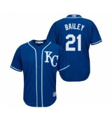 Youth Kansas City Royals #21 Homer Bailey Replica Blue Alternate 2 Cool Base Baseball Jersey