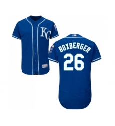 Men's Kansas City Royals #26 Brad Boxberger Royal Blue Alternate Flex Base Authentic Collection Baseball Jersey