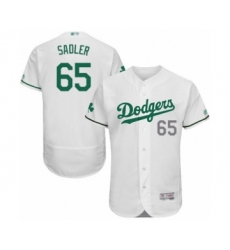 Men's Los Angeles Dodgers #65 Casey Sadler White Celtic Flexbase Authentic Collection Baseball Player Jersey