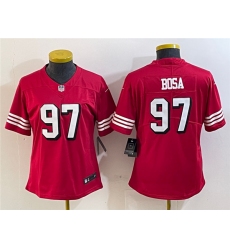 Women's San Francisco 49ers #97 Nick Bosa New Red Stitched Jersey
